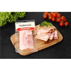 Грудинка копчено-вареная РЕМИТ Домашняя, нарезка, 150г в магазинах Лента