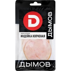 Индейка копчено-вареная ДЫМОВ Копченая, нарезка, 70г в магазинах Лента