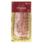 Грудинка копчено-вареная ЛЕНТА Нежная, нарезка, 150г Грудинка копчено-вареная ЛЕНТА Нежная, нарезка, 150г