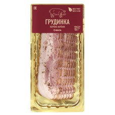 Грудинка копчено-вареная ЛЕНТА Нежная, нарезка, 150г в магазинах Лента