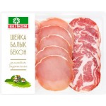 Ассорти сырокопченое ВЕЛКОМ Шейка, Балык, Бекон, нарезка, 150г