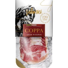 Деликатес сыровяленый из мяса свинины SOLEMICI категория Б, нарезка, 90г в магазинах Лента