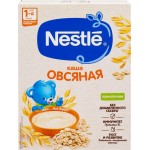 Каша овсяная NESTLE безмолочная, с бифидобактериями, с 5 месяцев, 200г Каша овсяная NESTLE безмолочная, с бифидобактериями, с 5 месяцев, 200г