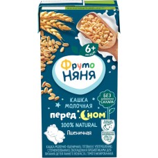 Кашка пшеничная ФРУТОНЯНЯ молочная, с пребиотиками, с 6 месяцев, 200мл в магазинах Лента