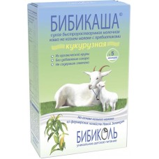 Каша кукурузная БИБИКАША молочная, на козьем молоке с пребиотиками, с 5 месяцев, 200г в магазинах Лента