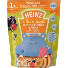 Каша многозерновая йогуртная HEINZ Любопышки, молочная со сливой, яблоком, малиной и черникой, с 12 месяцев, 200г в магазинах Лента