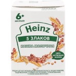Кашка многозерновая HEINZ 5 злаков молочная, с Омега-3, с 6 месяцев, 200мл Кашка многозерновая HEINZ 5 злаков молочная, с Омега-3, с 6 месяцев, 200мл