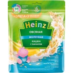 Каша овсяная HEINZ молочная с бананом и Омега-3, с 6 месяцев, 200г Каша овсяная HEINZ молочная с бананом и Омега-3, с 6 месяцев, 200г