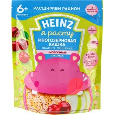 Каша многозерновая HEINZ Лакомая, молочная с яблоком и вишней, с 6 месяцев, 170г в магазинах Лента