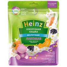 Каша кукурузная HEINZ Лакомая, молочная с тыквой, морковью и черносливом, с 5 месяцев, 170г в магазинах Лента