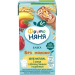 Кашка мультизлаковая ФРУТОНЯНЯ безмолочная, с яблоком, бананом, клубникой и пребиотиками, с 6 месяцев, 200мл Кашка мультизлаковая ФРУТОНЯНЯ безмолочная, с яблоком, бананом, клубникой и пребиотиками, с 6 месяцев, 200мл
