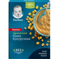 Каша кукурузная GERBER безмолочная, с 5 месяцев, 180г в магазинах Лента