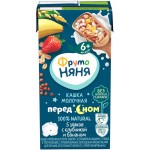 Кашка мультизлаковая ФРУТОНЯНЯ Пред сном, молочная из пяти злаков с клубникой и бананом, с 6 месяцев, 200мл Кашка мультизлаковая ФРУТОНЯНЯ Пред сном, молочная из пяти злаков с клубникой и бананом, с 6 месяцев, 200мл
