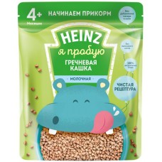 Каша гречневая HEINZ Я пробую, молочная, с 4 месяцев, 180г в магазинах Лента