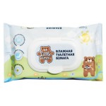Бумага туалетная влажная LITTLE TIMES, 40шт