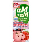 Коктейль молочный АМ-АМ МАМИНА ЗАБОТА с клубникой 2,5%, без змж, 205г Коктейль молочный АМ-АМ МАМИНА ЗАБОТА с клубникой 2,5%, без змж, 205г
