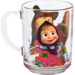 Кружка МАША И МЕДВЕДЬ стекло 250мл Арт. ММК250