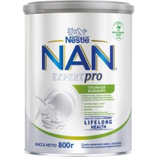 Смесь молочная NAN Тройной комфорт, с 0 месяцев, 800г в магазинах Лента