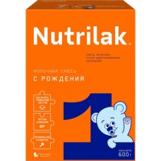 Смесь молочная NUTRILAK 1 адаптированная, с 0 месяцев, 600г в магазинах Лента