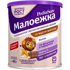 Продукт пищевой для диетического лечебного питания детей PEDIASURE Малоежка со вкусом шоколада, с 1 года, 400г