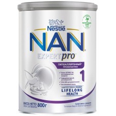 Смесь молочная NAN 1 гипоаллергенная, с 0 месяцев, 800г в магазинах Лента
