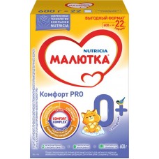 Смесь МАЛЮТКА Комфорт Pro, с 0 месяцев, 600г в магазинах Лента