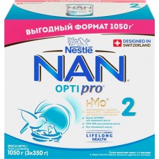 Смесь молочная NAN Optipro 2, с 6 месяцев, 3х350г в магазинах Лента