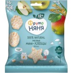 Мини-хлебцы рисовые ФРУТОНЯНЯ с яблоком и пребиотиком, с 12 месяцев, 30г Мини-хлебцы рисовые ФРУТОНЯНЯ с яблоком и пребиотиком, с 12 месяцев, 30г