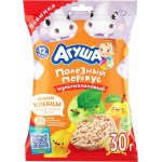 Хлебцы мультизлаковые хрустящие АГУША Полезный перекус, со вкусом яблока, банана и груши, с 12 месяцев, 30г Хлебцы мультизлаковые хрустящие АГУША Полезный перекус, со вкусом яблока, банана и груши, с 12 месяцев, 30г