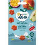 Фруктовые кусочки ФРУТОНЯНЯ Яблоко, персик и маракуйя, с 12 месяцев, 15г Фруктовые кусочки ФРУТОНЯНЯ Яблоко, персик и маракуйя, с 12 месяцев, 15г