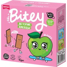Хлебцы рисово-кукурузные BITEY Яблоко-шпинат, с 18 месяцев, 40г в магазинах Лента