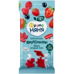 Кусочки фруктово-ягодные ФРУТОНЯНЯ Фрутопазлы, из яблок, клубники, малины и черной смородины, с 12 месяцев, 20г Кусочки фруктово-ягодные ФРУТОНЯНЯ Фрутопазлы, из яблок, клубники, малины и черной смородины, с 12 месяцев, 20г