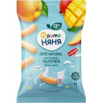 Палочки кукурузные ФРУТОНЯНЯ Яблоко и манго, с 12 месяцев, 20г Палочки кукурузные ФРУТОНЯНЯ Яблоко и манго, с 12 месяцев, 20г