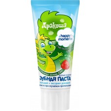 Зубная паста детская ДРАКОША Клубника гелевая, 1–8 лет, 60мл в магазинах Лента Зубная паста детская ДРАКОША Клубника гелевая, 1–8 лет, 60мл в магазинах Лента