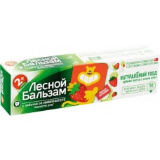 Зубная паста детская ЛЕСНОЙ БАЛЬЗАМ Нежная клубника с 2 лет, 50мл в магазинах Лента