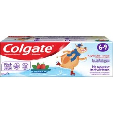 Зубная паста детская COLGATE Kids со вкусом клубники и мяты, защита от кариеса с фторидом, 6–9 лет, 60мл в магазинах Лента