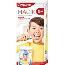 Зубная щетка COLGATE Magik с приложением для чистки зубов, ультрамягкая, с 5 лет в магазинах Лента Зубная щетка COLGATE Magik с приложением для чистки зубов, ультрамягкая, с 5 лет в магазинах Лента