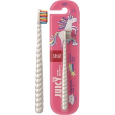 Зубная щетка детская SPLAT Juicy Lab Магия единорога с ионами серебра, жемчужная в магазинах Лента