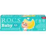 Зубная паста детская R.O.C.S. Baby Нежный уход Банановый микс, 0–3 лет, 45г Зубная паста детская R.O.C.S. Baby Нежный уход Банановый микс, 0–3 лет, 45г