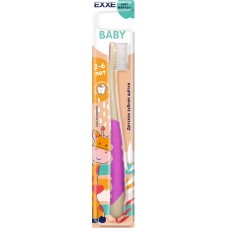 Зубная щетка EXXE Kids мягкая 2–6 лет в магазинах Лента