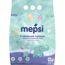 Стиральный порошок для детского белья MEPSI на основе натурального мыла, 4кг в магазинах Лента