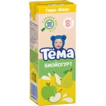 Биойогурт питьевой для детей ТЕМА Груша, яблоко 2,8% с 8 месяцев, без змж, 210г