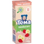 Биойогурт питьевой для детей ТЕМА Банан, земляника 2,8% с 8 месяцев, без змж, 210г