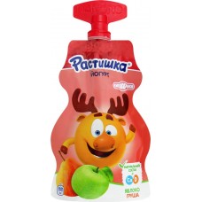 Йогурт питьевой для детей РАСТИШКА Яблоко, груша 2,6%, с 3 лет, без змж, 70г в магазинах Лента