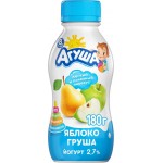 Йогурт питьевой детский АГУША Яблоко, груша 2,7%, с 8 месяцев, без змж, 180г
