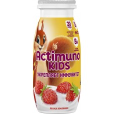 Продукт кисломолочный ACTIMUNO Kids Лесная земляничка 1,5%, без змж, 95г в магазинах Лента