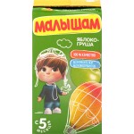 Нектар МАЛЫШАМ Яблоко-груша неосветленный, с 5 месяцев, 125мл Нектар МАЛЫШАМ Яблоко-груша неосветленный, с 5 месяцев, 125мл