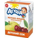 Сок АГУША Яблоко-вишня с 5 месяцев, 200мл