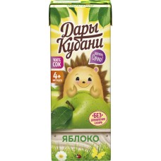 Сок ДАРЫ КУБАНИ Яблоко осветленный, с 4 месяцев, 200мл в магазинах Лента