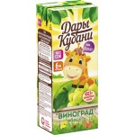 Сок ДАРЫ КУБАНИ Виноград, яблоко осветленный, с 6 месяцев, 200мл